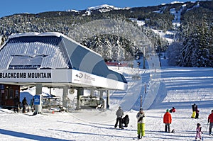 Ski lift at Blackcomb mountain base