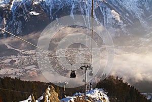 Ski Lift in French Alps