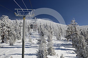 Ski lift at Lake Tahoe Skiing Resort