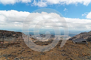 Ski Lift, Mount Ruapehu, Tongariro National Park, New Zealand