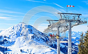 Ski lift. Ski resort Hopfgarten, Tyrol