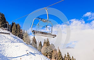 Ski lift. Ski resort Soll, Tyrol