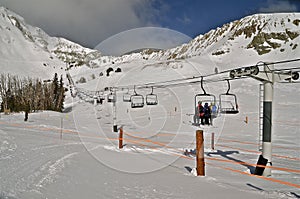 Ski Lift to Mountain Top photo