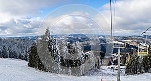 Ski lift to Zakhar Berkut peak