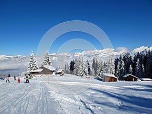 Ski Lodge in French Alps photo