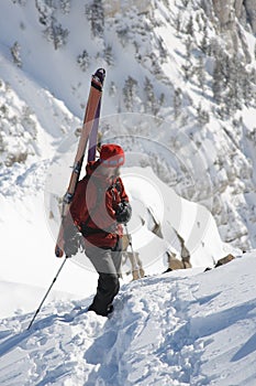 Ski mountaineer photo