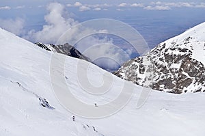 Ski mountaineering in Fagaras Mountains