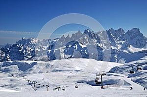 Ski paradise in the Italian Dolomites