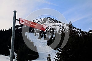 Ski Patrol Sign photo