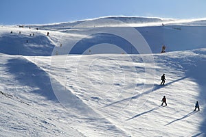 Ski pist at Trysil resort, Norway