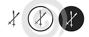 Ski pole icon. web icon set .