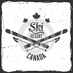 Ski resort, Canada.