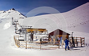 Ski resort Chimbulak.