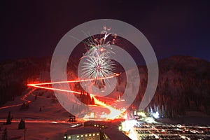 Ski Resort Fireworks