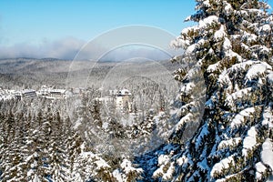 Ski resort Kopaonik, Serbia, mountains panorama