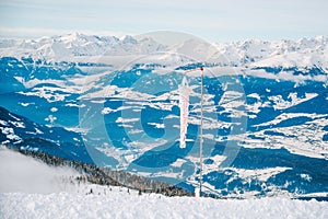 Ski resort Kronplatz in Italian Dolomites
