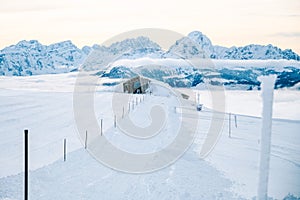 Ski resort Kronplatz in Italian Dolomites