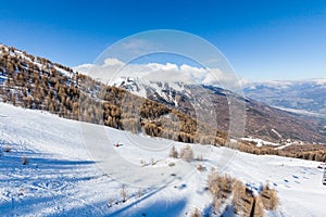 Ski resort Les Orres, Hautes-Alpes, France