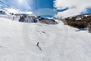 Ski resort Les Orres, Hautes-Alpes, France