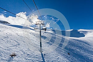 Ski resort Les Orres, Hautes-Alpes, France