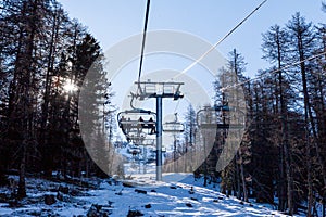 Ski resort Les Orres, Hautes-Alpes, France