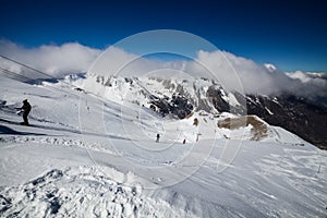 Ski resort Les Orres, Hautes-Alpes, France