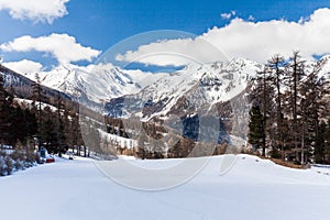 Ski resort Les Orres, Hautes-Alpes, France