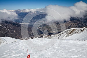 Ski resort Les Orres, Hautes-Alpes, France