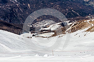 Ski resort Les Orres, Hautes-Alpes, France