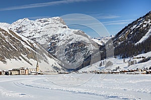 The ski resort of Livigno, Italy