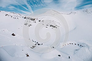 Ski resort in the mountain, Alp, Germany