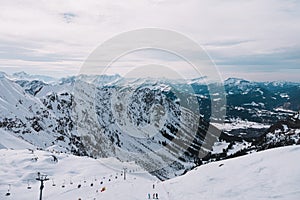 Ski resort in the mountain, Alp, Germany