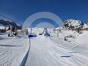 Ski resort Nassfeld in Austria