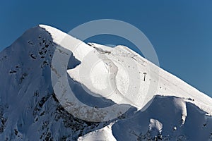 Ski resort Rosa Khutor. Mountains of Krasnaya Polyana. Sochi, Russia