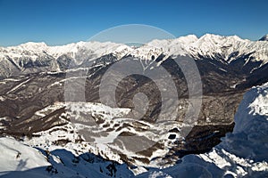 Ski resort Rosa Khutor. Mountains of Krasnaya Polyana. Sochi, Russia