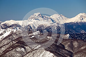 Ski resort Rosa Khutor. Mountains of Krasnaya Polyana. Sochi, Russia photo