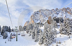 Ski resort of Selva di Val Gardena