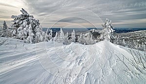 Ski resort Sheregesh, Kemerovo region, Russia.