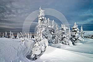 Ski resort Sheregesh, Kemerovo region, Russia.