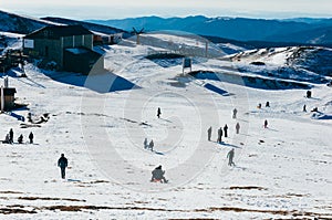 Ski resort, Sinaia in Bucegi Mountains, Romania