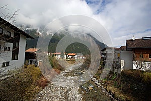 Ski resort, small village Mayrhofen Austria