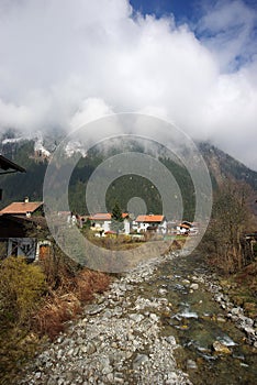 Ski resort, small village Mayrhofen Austria