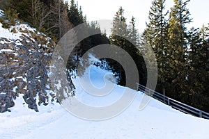 Ski resort St. Gilgen Austria - nature and sport background