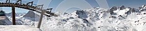 Ski resort Tignes panorama photo