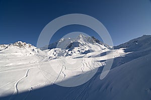 Ski resort, Val Thorens, France