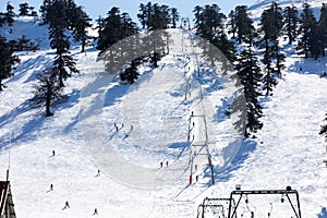 Ski Resort Vasilitsa in the mountain range of Pindos, in Greece.