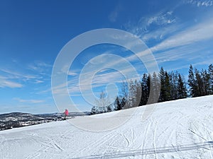 ski resort in winter, North of Sweden