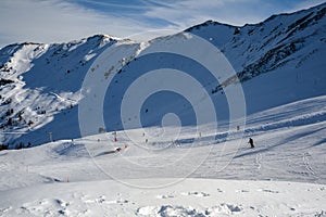 Ski Route in the Swiss Alps, 4 Valleys