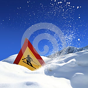 Ski sign