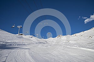 Ski slope in Gressoney